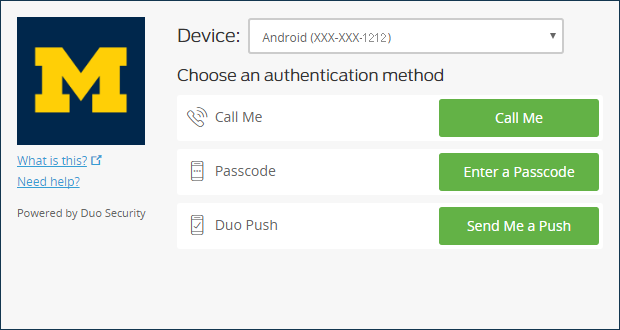 My Settings and Devices - device selection