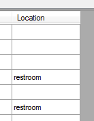 location values window