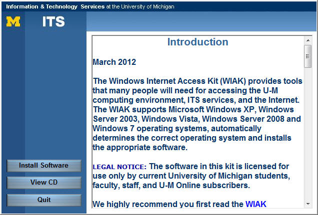 screenshot of screen with introductory text