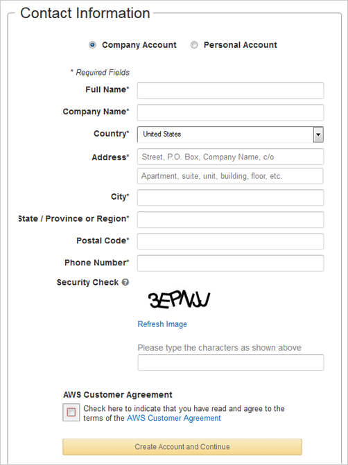 contact information page