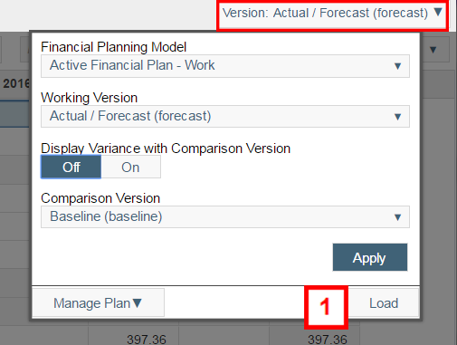financial plan window
