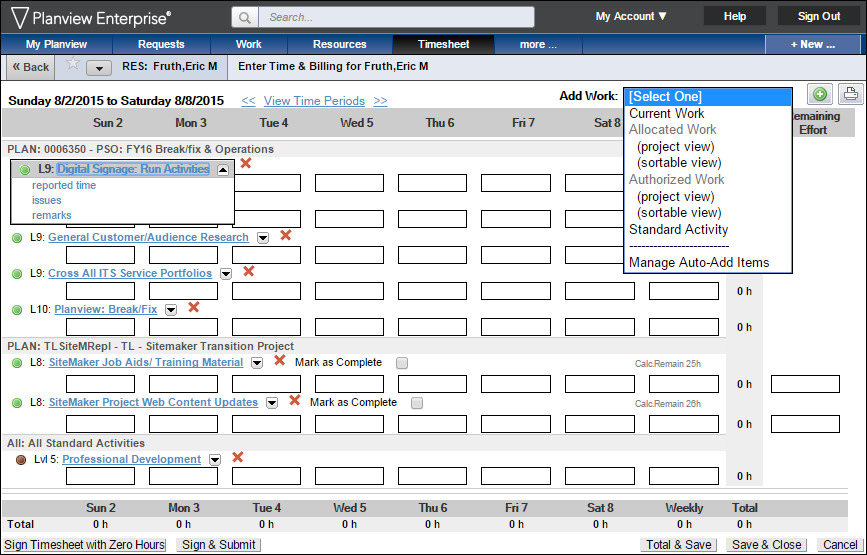 timesheet