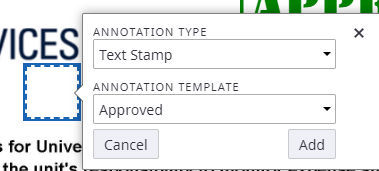 Adding Annotation Type and Template screenshot