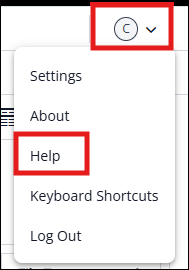 Accessing Help screenshot
