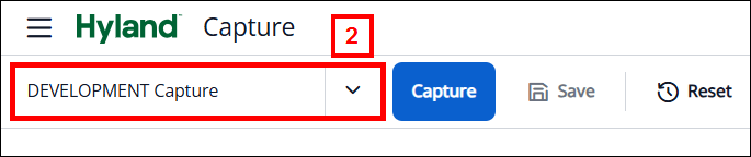 Select a Capture Profile screenshot
