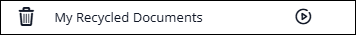 My Recycled Document View screenshot