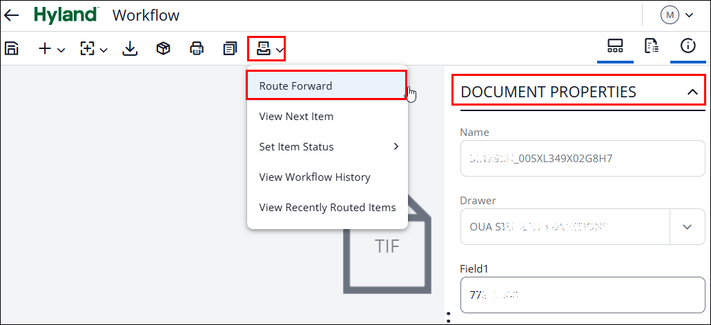 screenshot of the document viewer page