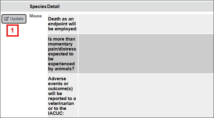 Update Identification of Pain or Distress screenshot