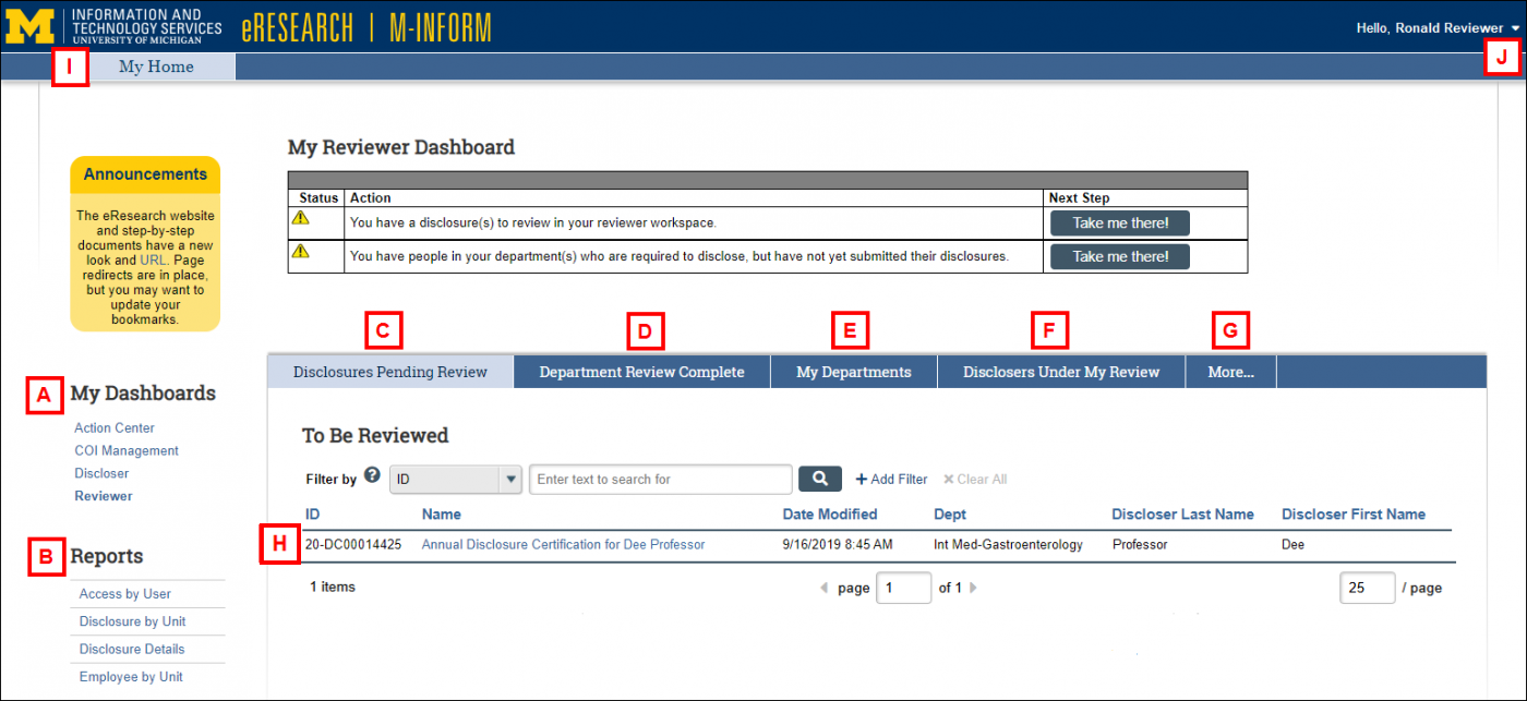 M-Inform Reviewer Dashboard