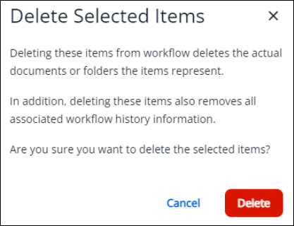 deletion warning message 
