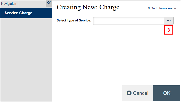 Create Service Charge