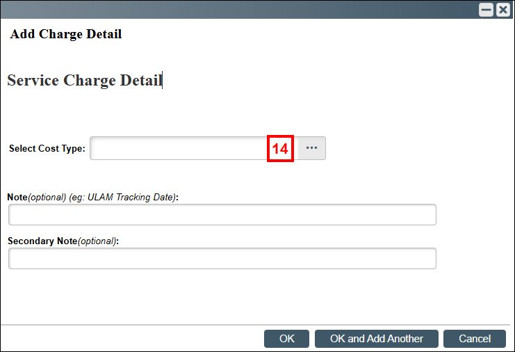 Add Charge Detail