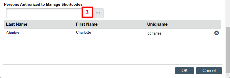 Manage Shortcode Details window step 3