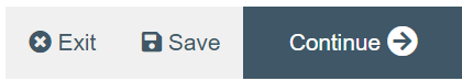 screenshot of Exit, Save, Continue buttons at bottom right of form