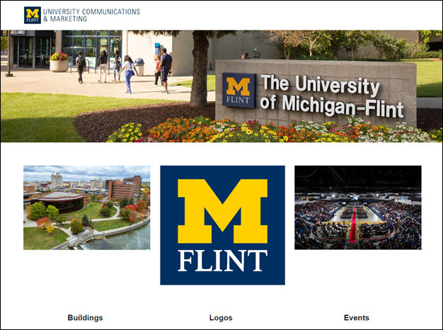 screenshot showing a sample portal from U of M Flint