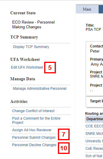 UFA Worksheet steps 5,7,10