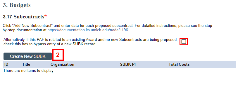 3.17 Subcontracts