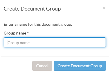 enter a group name window