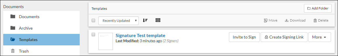 templates folder screenshot