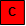 letter c in red box