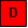 letter d in red box