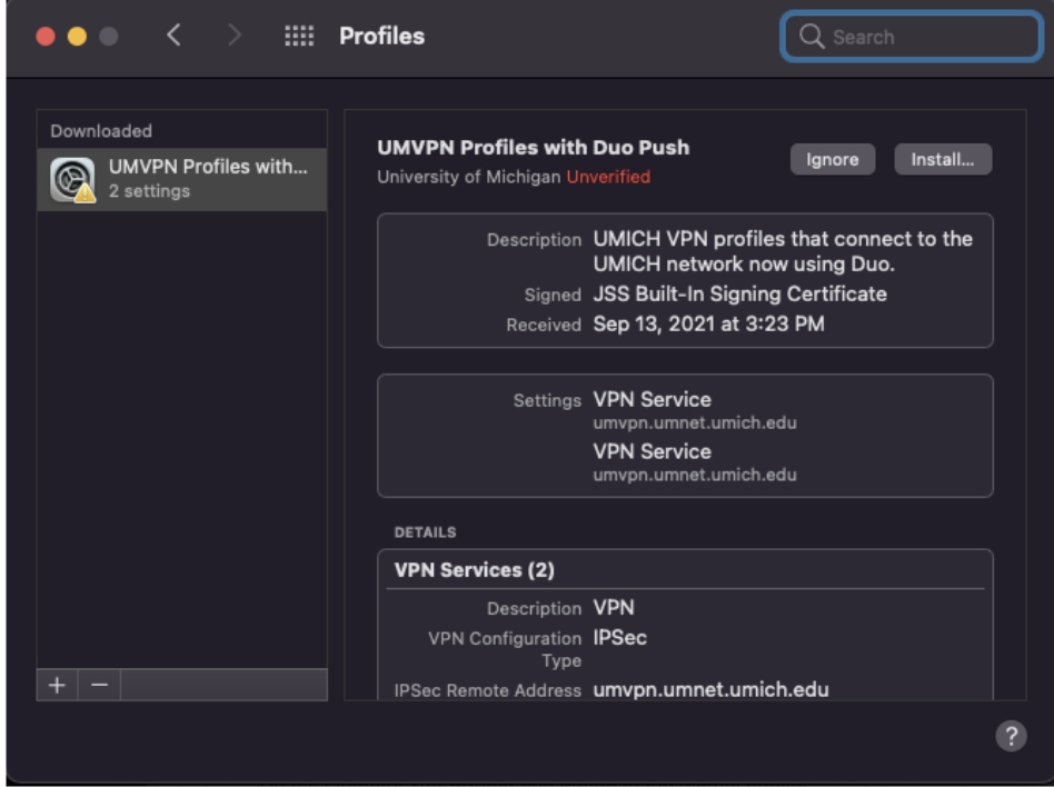 How do I connect to Umvpn?