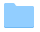 Dropbox Private, blank blue folder icon
