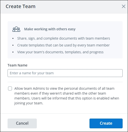 create a team window screenshot