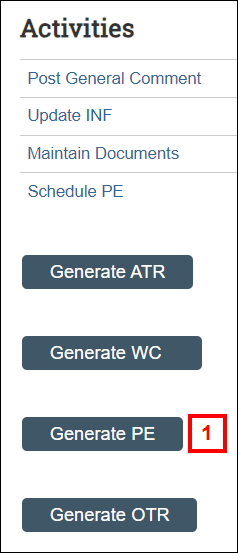 Activities menu screenshot